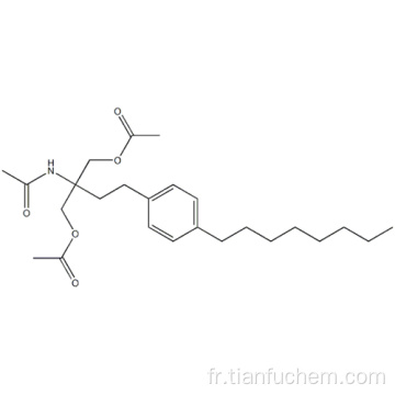 N- [1,1-Bis [(acétyloxy) méthyl] -3- (4-octylphényl) propyl] acétamide CAS 162358-09-0